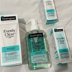 Neutrogena Evenly Clear Acne Treatment Set - White and Teal
